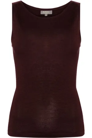 N.PEAL Tanktop med dyb halsudskæring