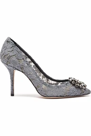 Dolce & Gabbana Taormina 90mm pumps med blonde og krystaller