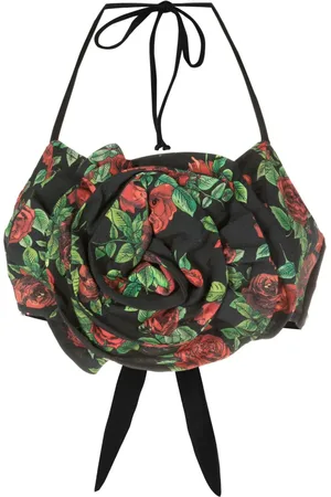 AMIR SLAMA Croptop med blomster
