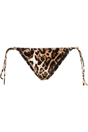 Vetements Bikinitrusser i velour med leopardtryk