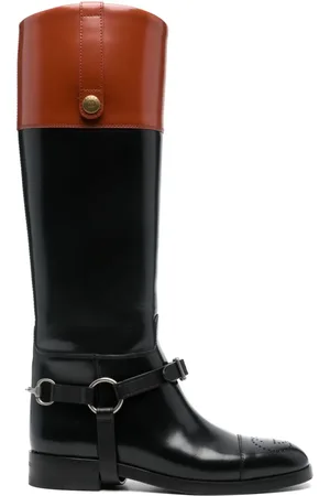 Gucci Knæhøje støvler med horsebit-detalje