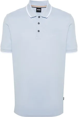 HUGO BOSS Polo i piqué med logotryk
