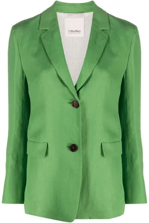 Max Mara Enkeltradet blazer i hør