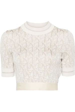Palm Angels T-shirt med monogram-jacquard