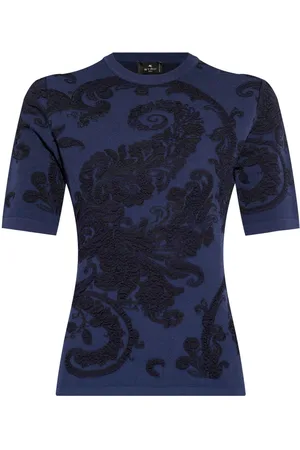 Etro Strikket top med intarsia-mønster