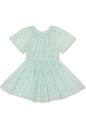 Lanvin Kjole i ruche med blomstertryk