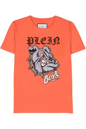 Philipp Plein T-shirt med krystaludsmykning