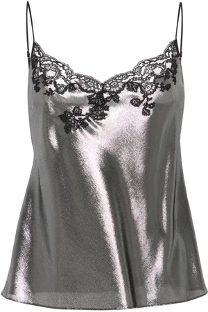 CARINE GILSON Camisole-top med blondedetalje
