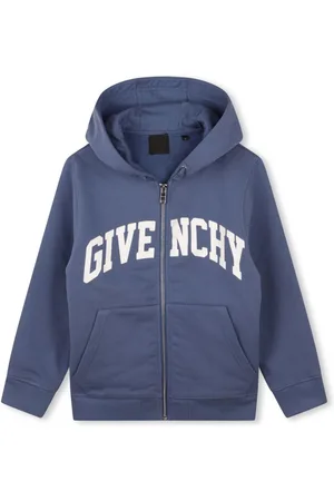 Givenchy Hættetrøje med logotryk og lynlås