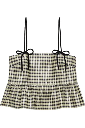 Ganni Ternet top med peplum