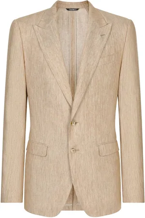 Dolce & Gabbana Enkeltradet blazer i hør