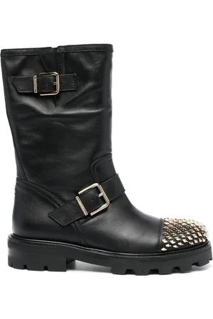 Jimmy Choo Biker II støvler med nitteudsmykning