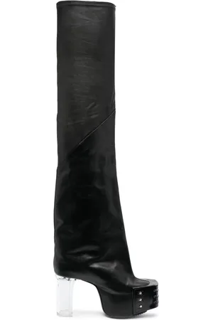Rick Owens Støvler i læder med plateausål