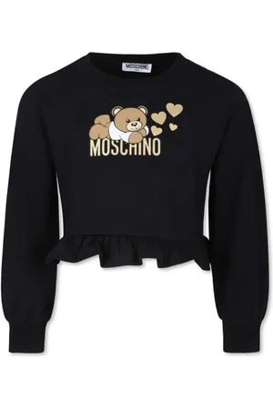 Moschino Trøje med flæsekant og logotryk