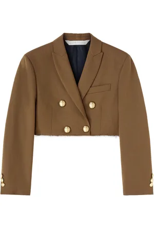 Palm Angels Cropped dobbeltradet blazer
