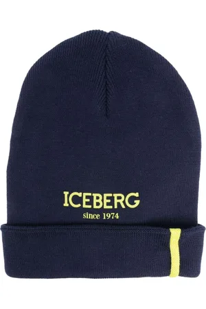 Iceberg Strikket hue med logotryk