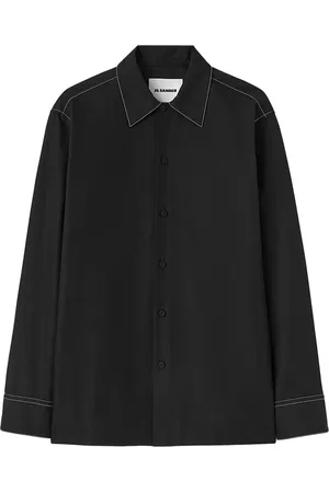 Jil Sander Langærmet skjorte med kontrastsyning