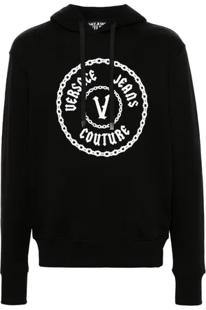 VERSACE Hættetrøje med hævet logo