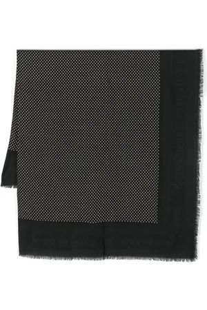 Saint Laurent Polkaprikket tørklæde i jacquard