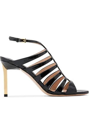 Tom Ford 85mm krokodilleprægede sandaler i læder