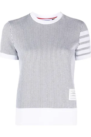 Thom Browne Strikket polo med 4-Bar-striber