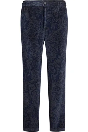 Etro Smalle bukser i paisley-jacquard