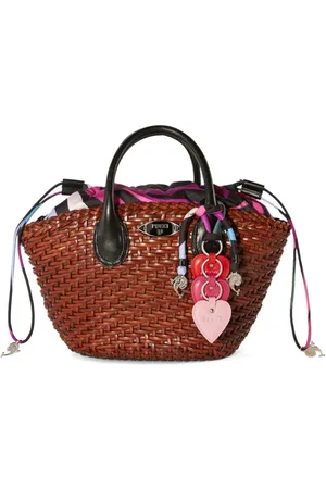 Puccini Interwoven tote i læder