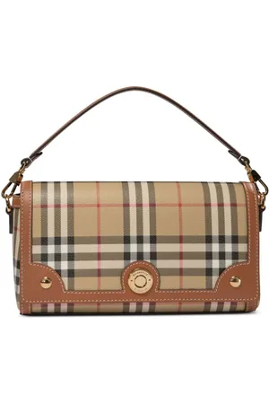 Burberry Vintage-ternet skuldertaske med logoplade