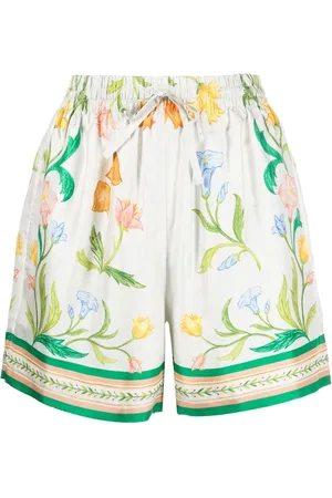 Casablanca Silkeshorts med blomstertryk