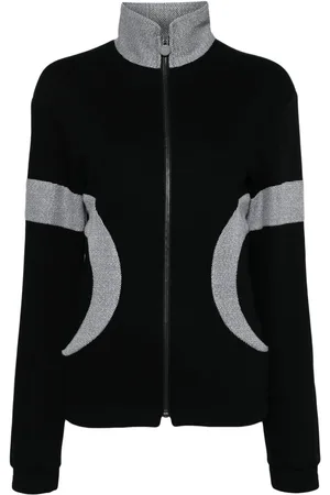 CHANEL Ribstrikket cardigan med paneler fra 00