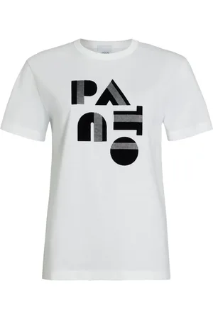 Patou T-shirt med Art Deco-logo
