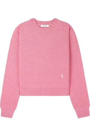 Sporty & Rich Kashmirtrøje med broderet logo