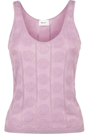 Bally ærmeløs top i emblem-jacquard