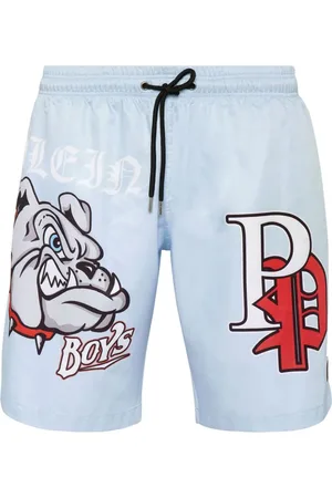 Philipp Plein Badeshorts med Bulldogs-tryk