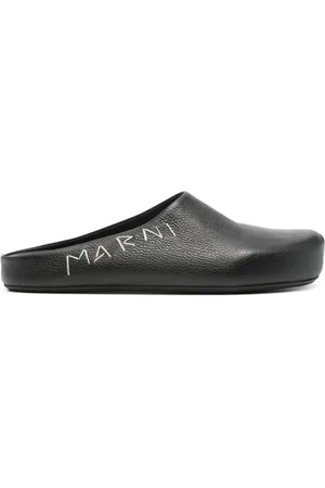 Marni Logo-broderede sandaler