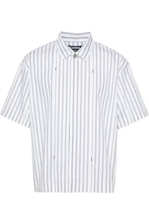 Jacquemus Le Chemise poplin-skjorte med striber