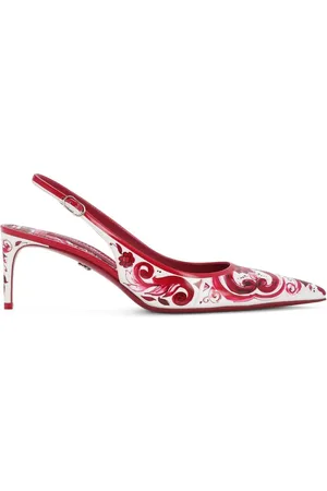 Dolce & Gabbana Slingback-pumps med Majolica-tryk