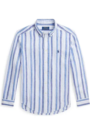 Ralph Lauren Stribet skjorte med Polo Pony-broderi