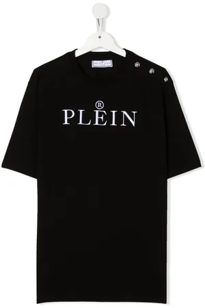 Philipp Plein T-shirt med logo på brystet og rund hals