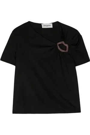 Sonia by Sonia Rykiel T-shirt i jersey med mund-detalje