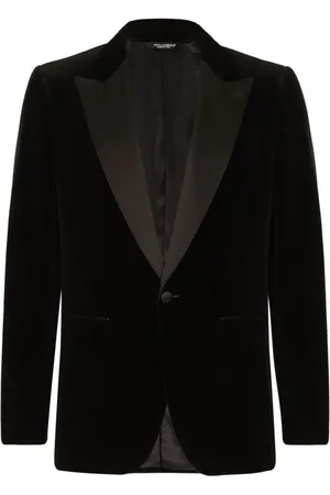Dolce & Gabbana Enkeltradet blazer i velour
