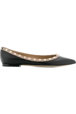 VALENTINO GARAVANI Rockstud-udsmykkede ballerina-sko