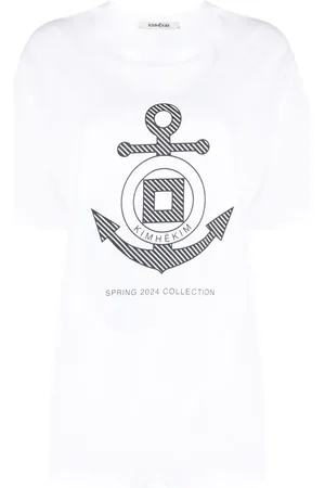 KIMHEKIM T-shirt med ankertryk