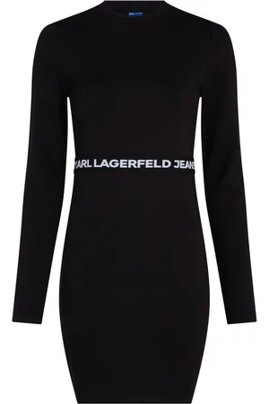 Karl Lagerfeld T-shirt i bomuld med snørehulsudsmykning