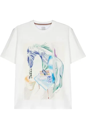 Paul Smith T-shirt med skitsebogtryk
