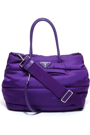 Prada Two-way tote-taske med logoplade