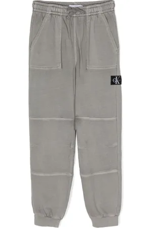 Calvin Klein Joggingbukser med ribbet detalje og logomærke