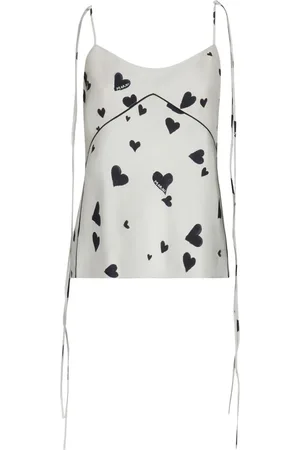 Marni Bunch of Hearts camisole-top i silke