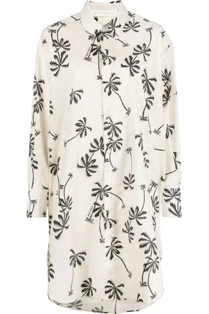Palm Angels Skjortekjole med grafisk tryk
