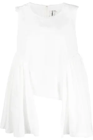 Comme des Garçons Frynset tanktop med draperet detalje